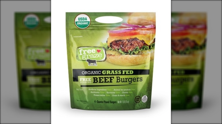 Free Graze American grass-fed burgers packaging