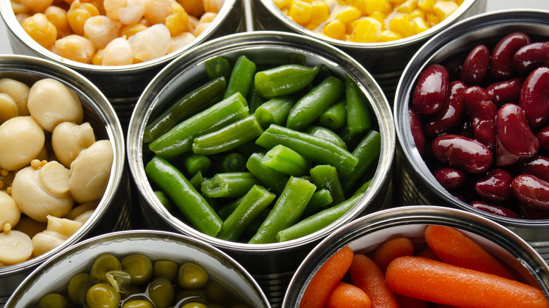 open canned vegetables