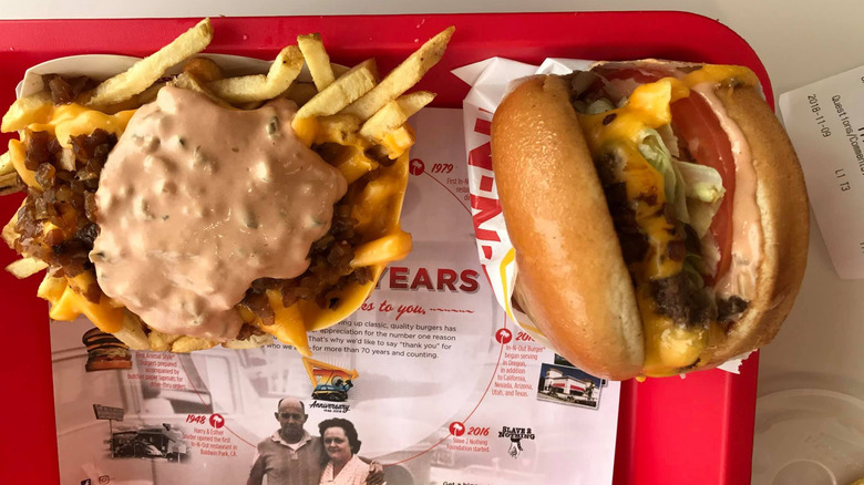 Animal Style Burger and Fries 