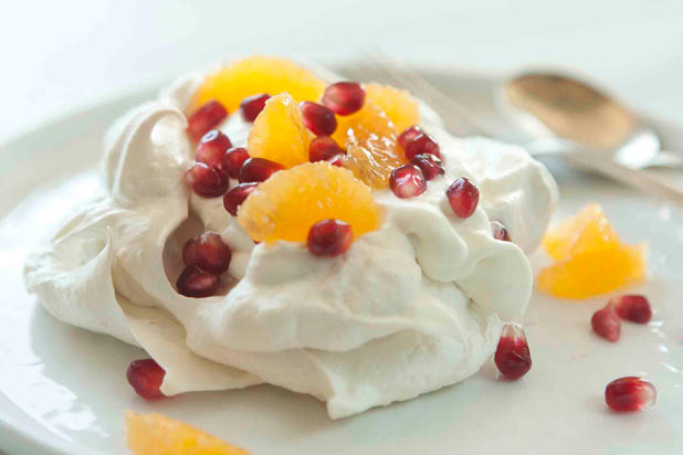 Satsuma and Pomegranate Pavlovas Recipe