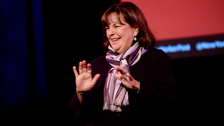 Ina Garten speaking on stage