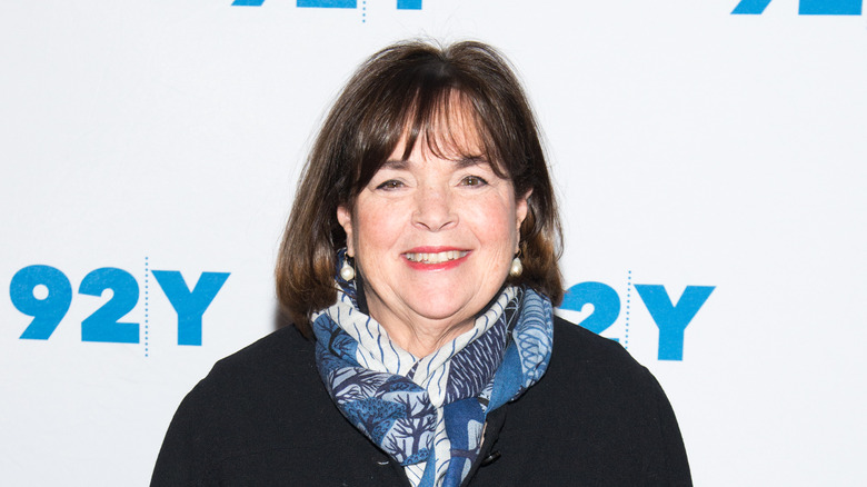 Ina Garten in front of white background