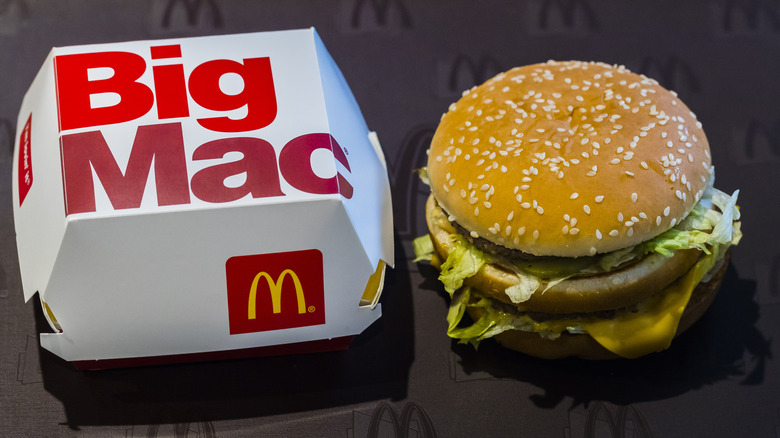 Big Mac sandwich from McDonalds