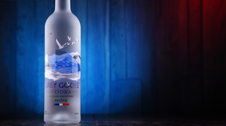 bottle of Grey Goose vodka