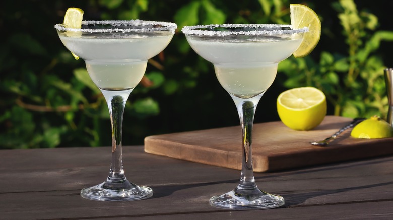 margaritas on table