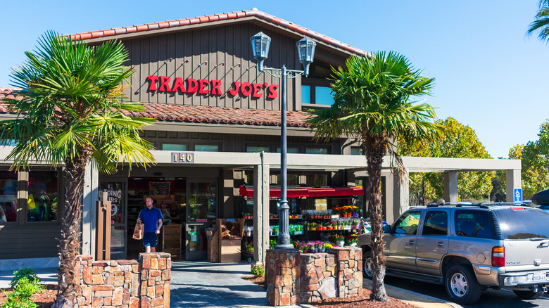 front of a Trader Joe's store