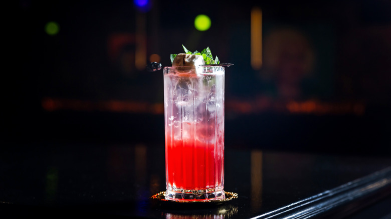 Layered cocktail