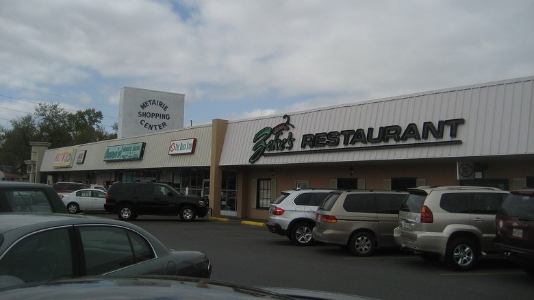 The outside of Zeke's restaurant