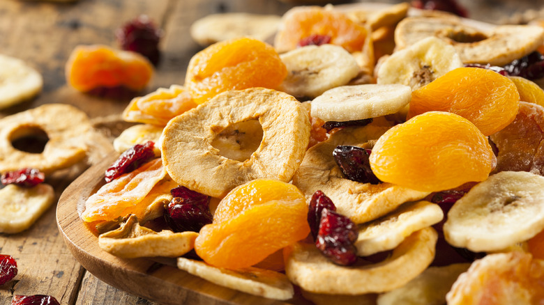 Assortment of fried fruit