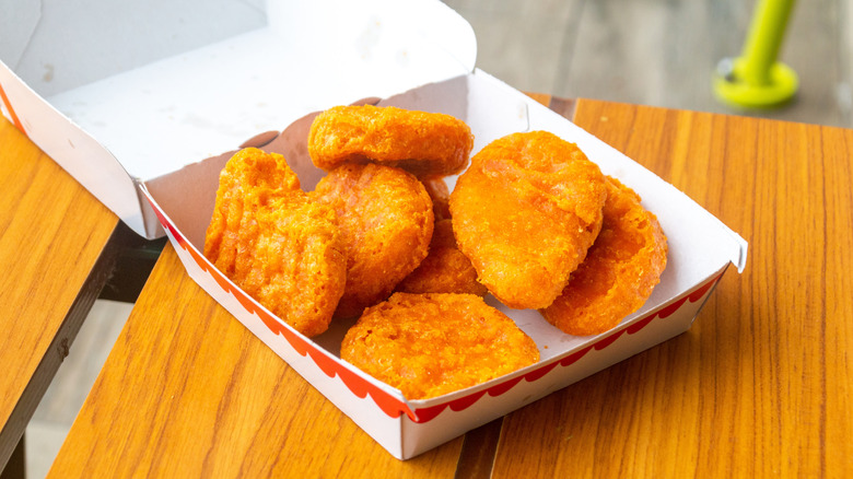 McDonald's chicken nuggets in a serving box