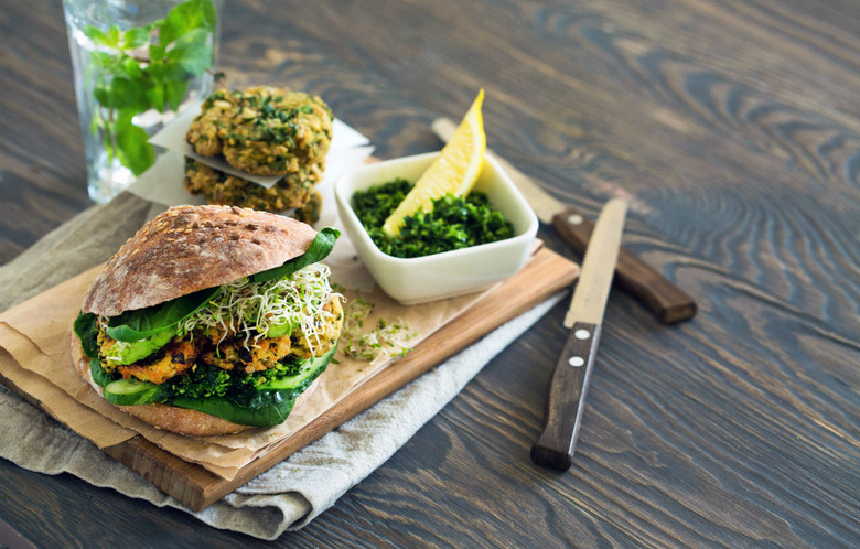 Italian Sausage Spinach Burger