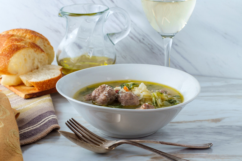 Italian Wedding Soup With Orzo and Escarole recipe - The Daily Meal