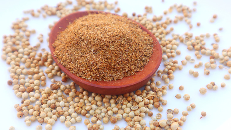 Pile of ground coriander