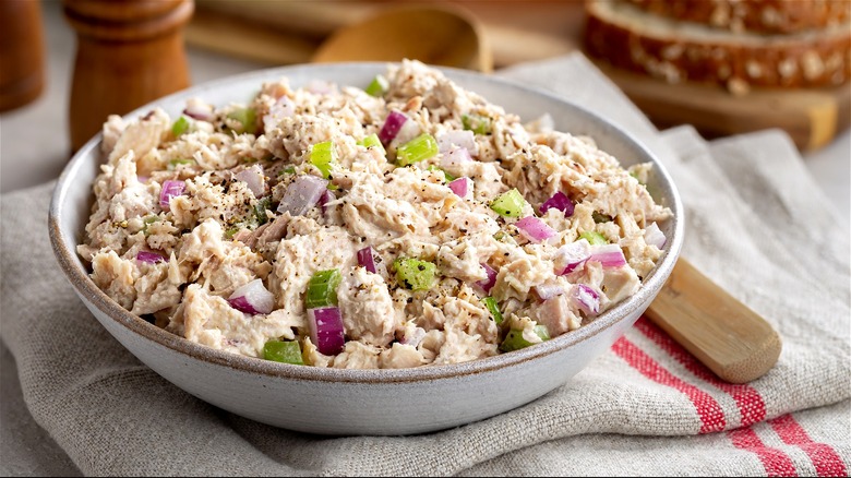 Bowl of tuna salad