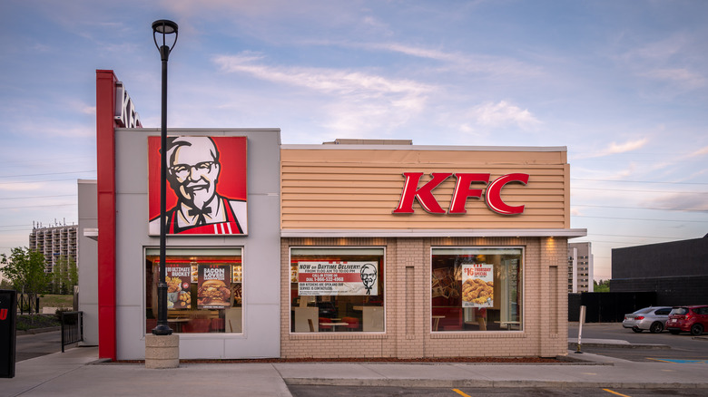 Exterior view of a KFC restaurant