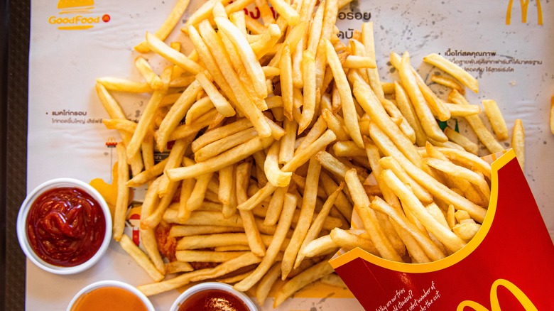 McDonald's fries on tray