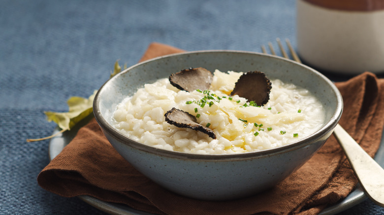 Mushroom risotto with truffles