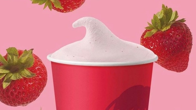 Wendy's strawberry Frosty