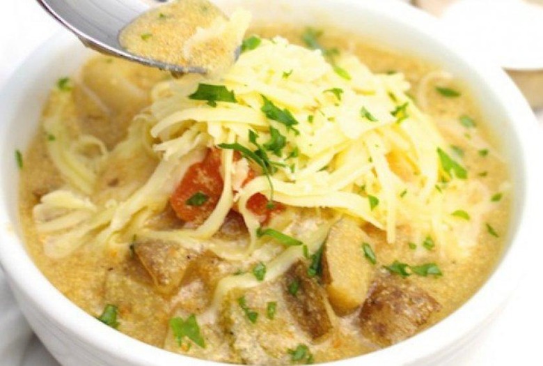 Rustic Cheddar Potato Soup