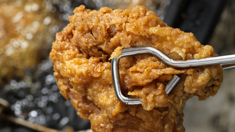 Refrying chicken