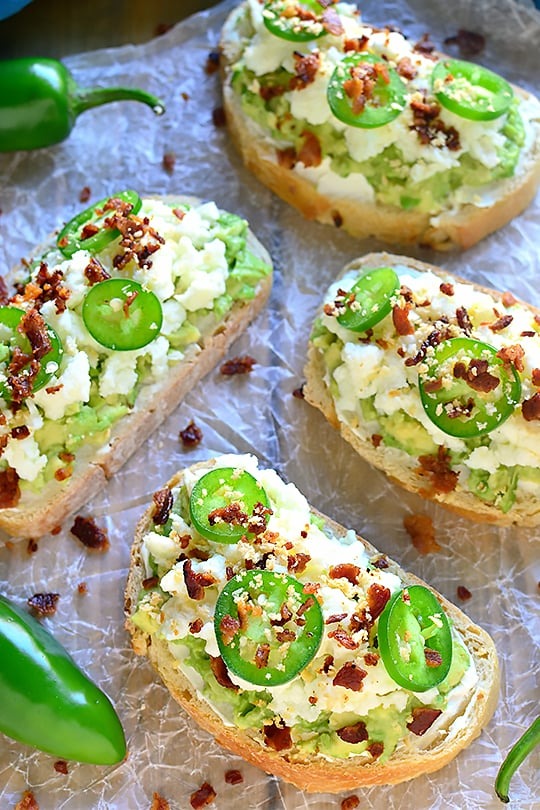 Jalapeno Popper Avocado Toast