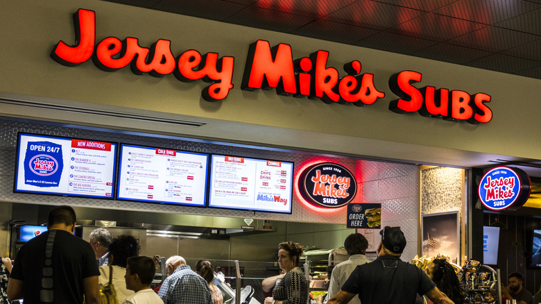 people ordering food at Jersey Mike's