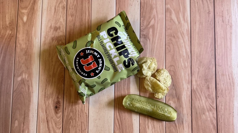 Pickle Jimmy Chips bag