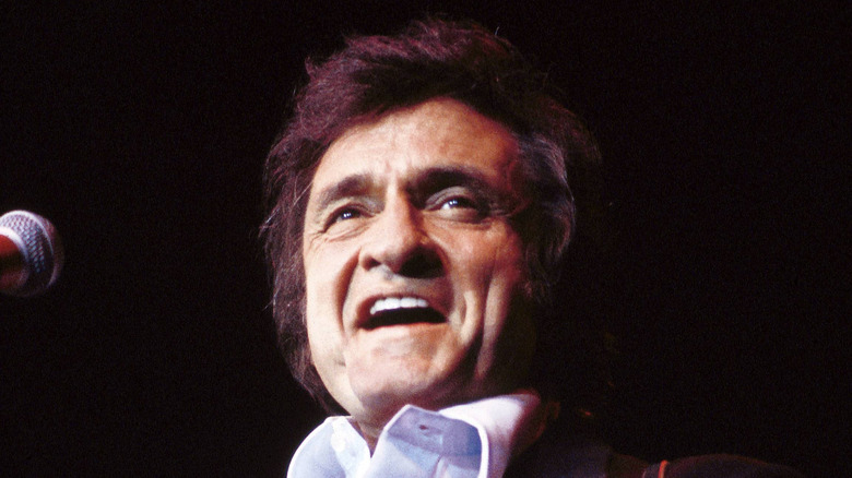 Johnny Cash smiling