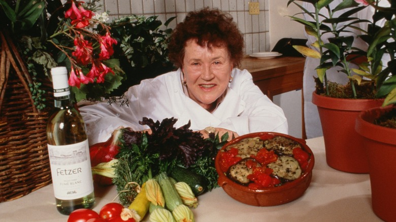 Julia Child posing