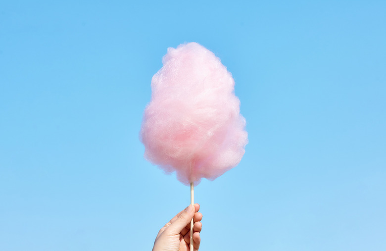 How does cotton candy become fluffy? 