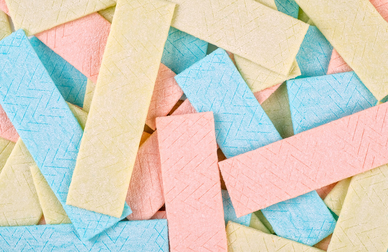 Why is chewing gum insoluble? 
