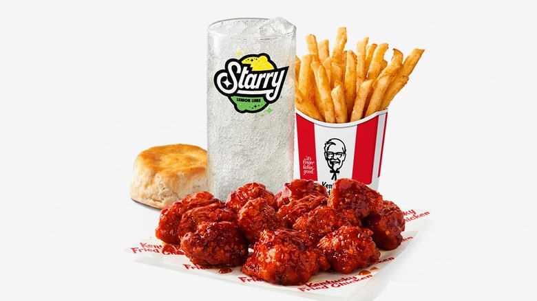 KFC Saucy Nuggets combo meal