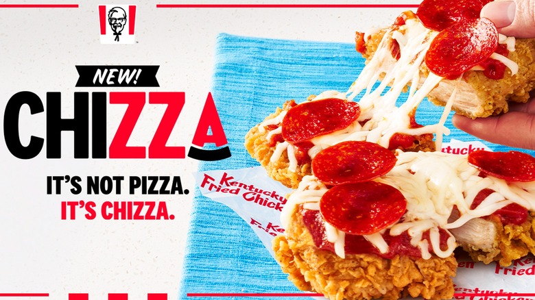 KFC chicken pizza Chizza 