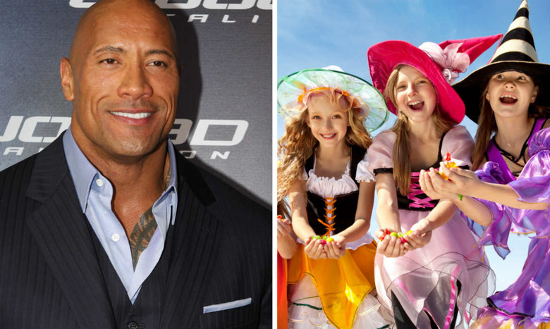 The Rock may have superhuman strength, but on Halloween, American kids have superhuman sugar-highs.