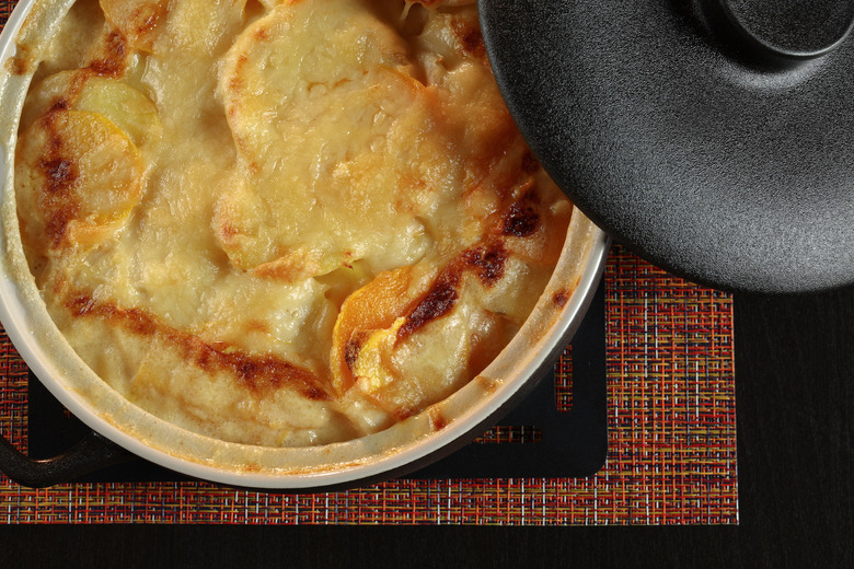Kohlrabi and squash gratin