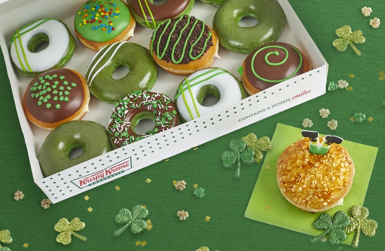 krispy kreme green doughnuts