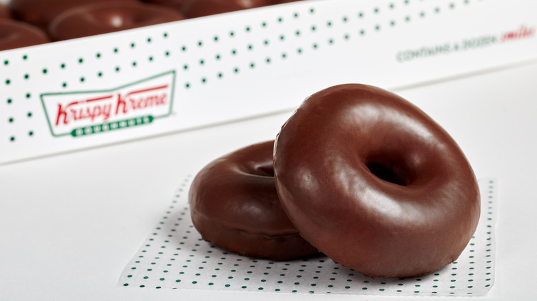 Chocolate glazed donuts