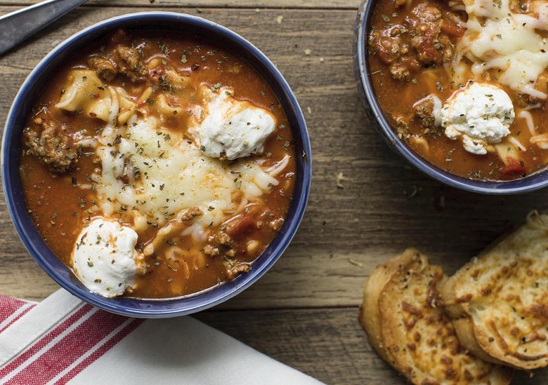 Lasagna soup