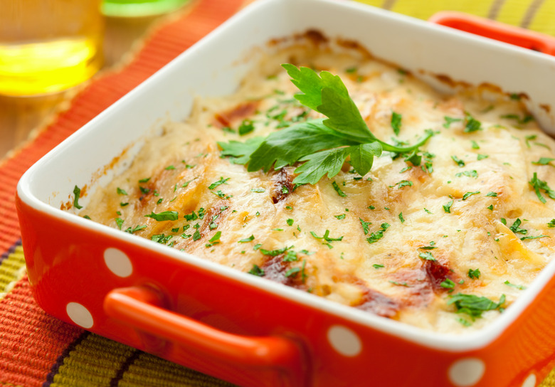 Layered Cheddar Colcannon Torte
