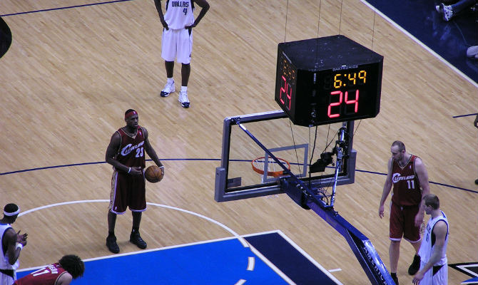 LeBron James free throw