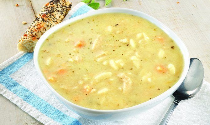 Lemon Chicken Orzo Soup