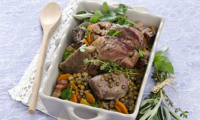 Lentils with Smoked Pork