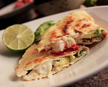 Lobster and Avocado Quesadillas