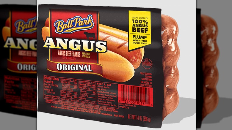 Ball Park Angus Beef Hot Dogs packaging