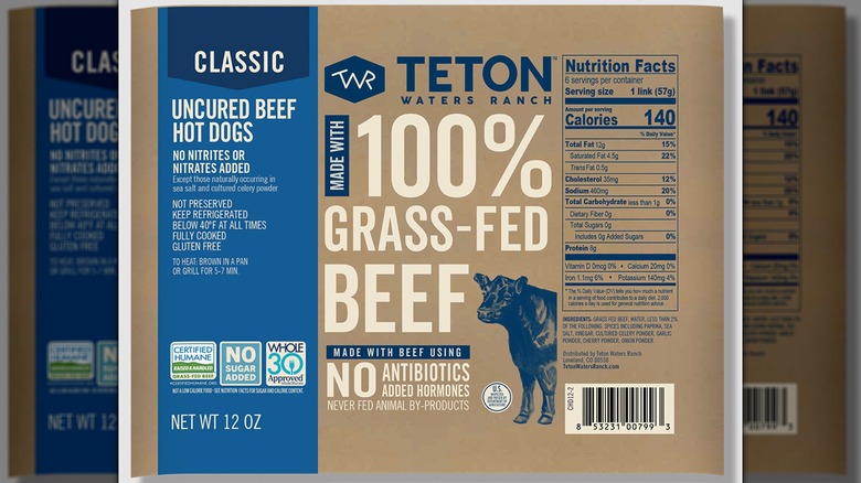 Teton Waters Ranch Classic Jumbo Hot Dog packaging