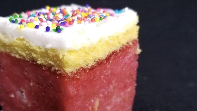 Slice of Louisiana Russian cake from Haydel's