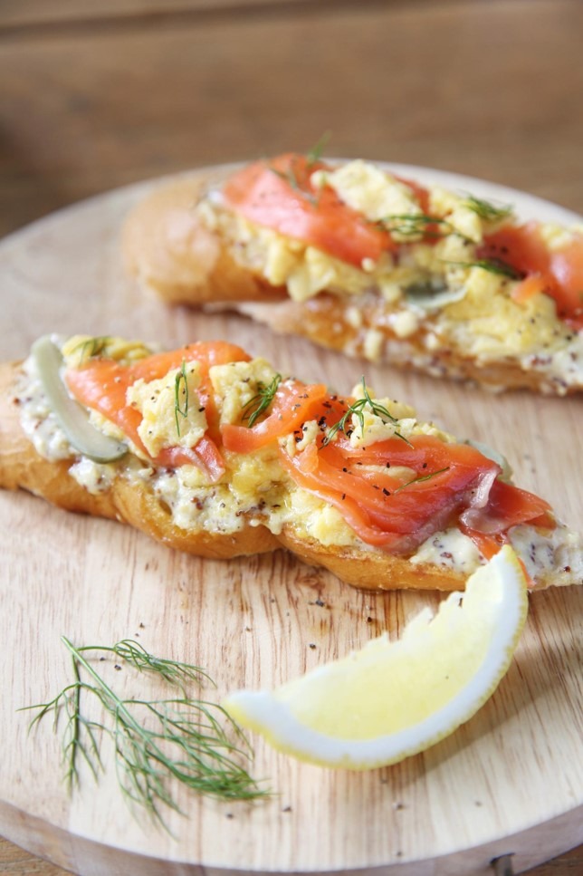 Lox + Cream Cheese Scramble