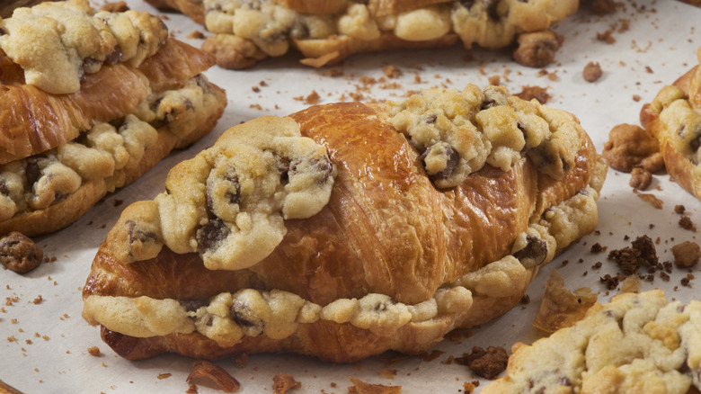 Viral croissant cookie known as the crookie