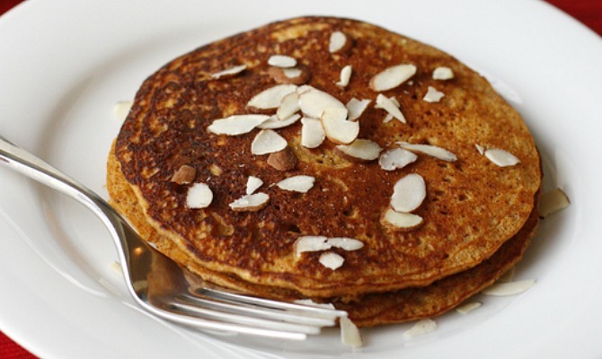 Maple-Cinnamon Sweet Potato Pancakes
