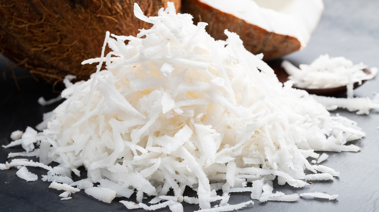 shredded coconut